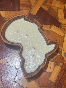 On Auction - $120+: The Africa Candle (14" x 9")